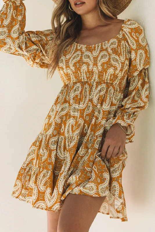 Shop Today, Save Tomorrow!Shop Today, Save Tomorrow!Paisley Long Sleeve Tiered Dress Shop Today, Save Tomorrow!Shop Today, Save Tomorrow!Paisley Long Sleeve Tiered Dress