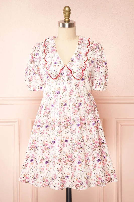 Shop Now and Save!Shop Now and Save!Crustalam | Floral Babydoll Dress w/ Scalloped Collar Shop Now and Save!Shop Now and Save!Crustalam | Floral Babydoll Dress w/ Scalloped Collar