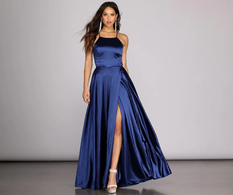 Savings You Can’t Ignore!Savings You Can’t Ignore!Gabrielle Formal High Slit Satin Dress Savings You Can’t Ignore!Savings You Can’t Ignore!Gabrielle Formal High Slit Satin Dress
