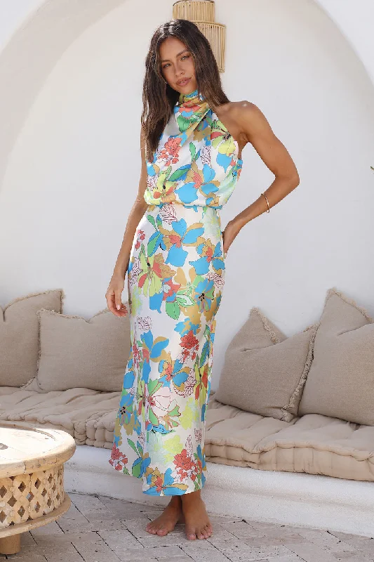 New Discounts Just Dropped!New Discounts Just Dropped!Garden Orchid Maxi Dress Blue