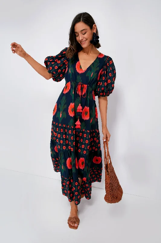 Hurry, Sale Ends Soon!Hurry, Sale Ends Soon!Hanging Flower Midnight Navy Vilette Dress Hurry, Sale Ends Soon!Hurry, Sale Ends Soon!Hanging Flower Midnight Navy Vilette Dress