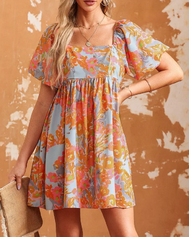Shop the Hottest Deals!Shop the Hottest Deals!Floral Escape Shirring Babydoll Dress Shop the Hottest Deals!Shop the Hottest Deals!Floral Escape Shirring Babydoll Dress