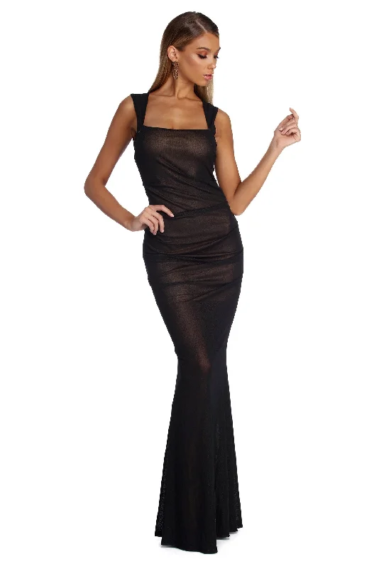 Biggest Sale of the Season!Biggest Sale of the Season!Kassandra Formal Ruched Mesh Dress Biggest Sale of the Season!Biggest Sale of the Season!Kassandra Formal Ruched Mesh Dress