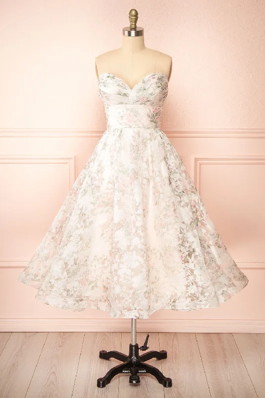 Unmissable Offers Await!Unmissable Offers Await!Mahalia Pink | Midi Floral Gown w/ Sparkly Lining Unmissable Offers Await!Unmissable Offers Await!Mahalia Pink | Midi Floral Gown w/ Sparkly Lining