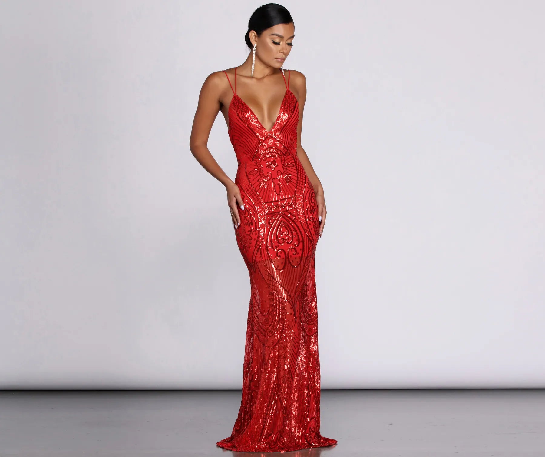 Your Exclusive Offer Awaits!Your Exclusive Offer Awaits!Salma Formal Sequin Scroll Print Dress Your Exclusive Offer Awaits!Your Exclusive Offer Awaits!Salma Formal Sequin Scroll Print Dress