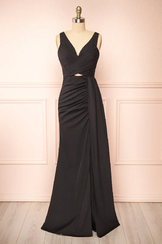 Find the Best Deals Here!Find the Best Deals Here!Serilda | Maxi Black Dress w/ Slit Find the Best Deals Here!Find the Best Deals Here!Serilda | Maxi Black Dress w/ Slit