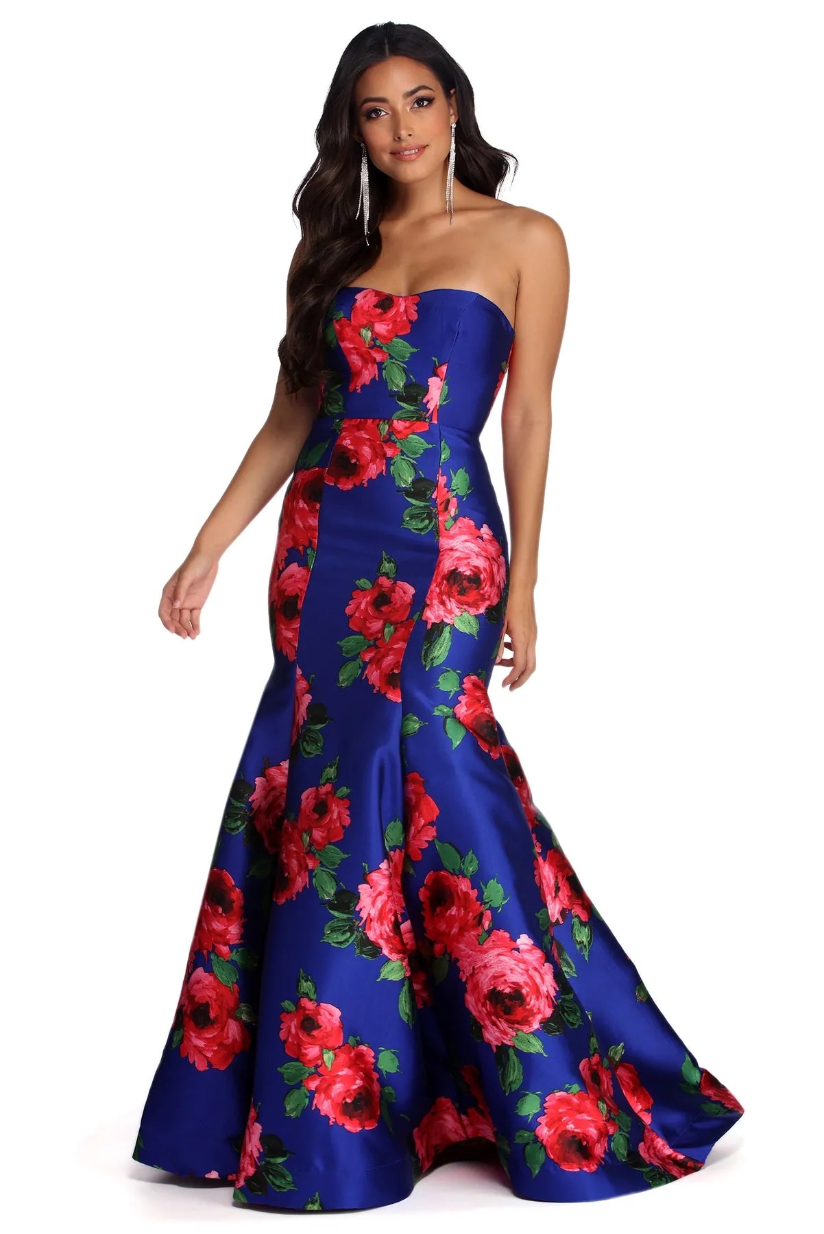 Must-Have Deals Inside!Must-Have Deals Inside!Thea Formal Floral Satin Dress