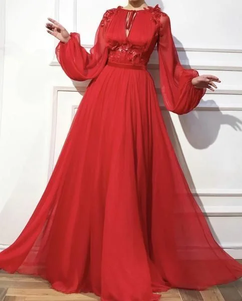 Hurry! While Supplies Last!Hurry! While Supplies Last!A-line dress with long sleeves and waist prom gown cg20202 Hurry! While Supplies Last!Hurry! While Supplies Last!A-line dress with long sleeves and waist prom gown cg20202