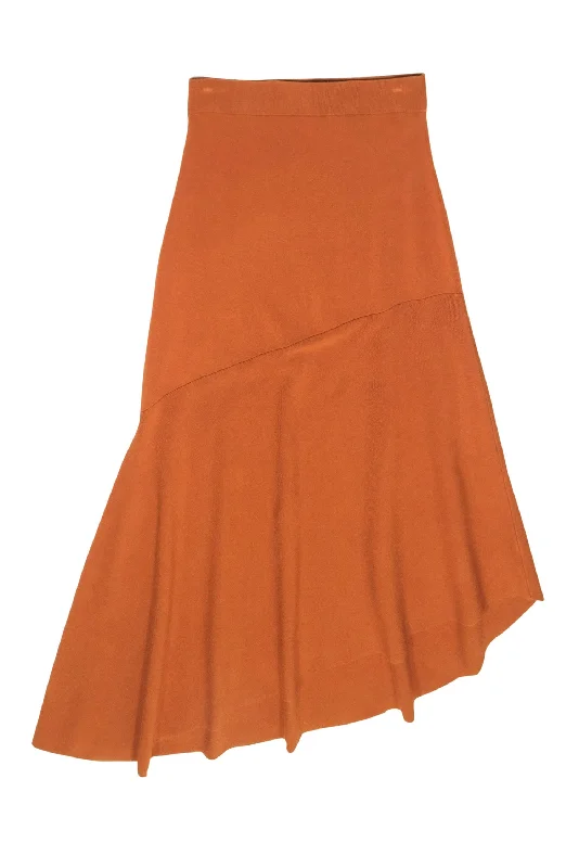 Save Up to 50% Off!Save Up to 50% Off!A.L.C. - Burnt Orange Knit Sweater Skirt w/ Asymmetrical Hem and Slit Sz S Save Up to 50% Off!Save Up to 50% Off!A.L.C. - Burnt Orange Knit Sweater Skirt w/ Asymmetrical Hem and Slit Sz S