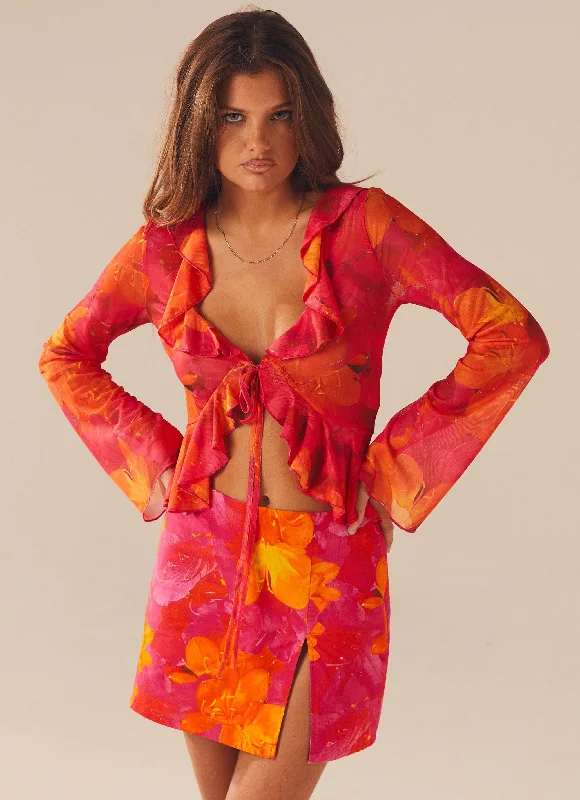Limited-Time Price Drop!Limited-Time Price Drop!Best Part Mini Skirt - Floral Sun