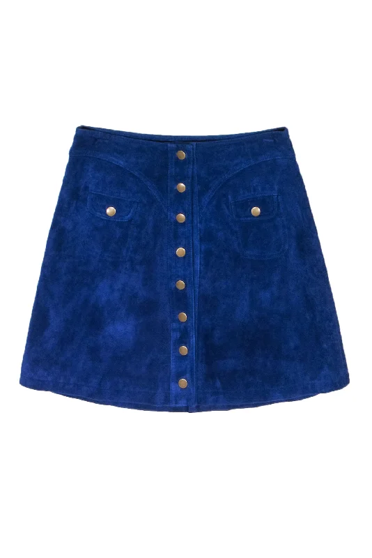 The Sale You’ve Been Waiting For!The Sale You’ve Been Waiting For!By Anthropologie - Cobalt Blue Suede Button Front Mini Skirt Sz 2 The Sale You’ve Been Waiting For!The Sale You’ve Been Waiting For!By Anthropologie - Cobalt Blue Suede Button Front Mini Skirt Sz 2