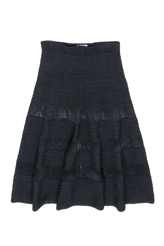 Save Up to 50% Off!Save Up to 50% Off!Celine - Black Knit Midi Skirt Sz L