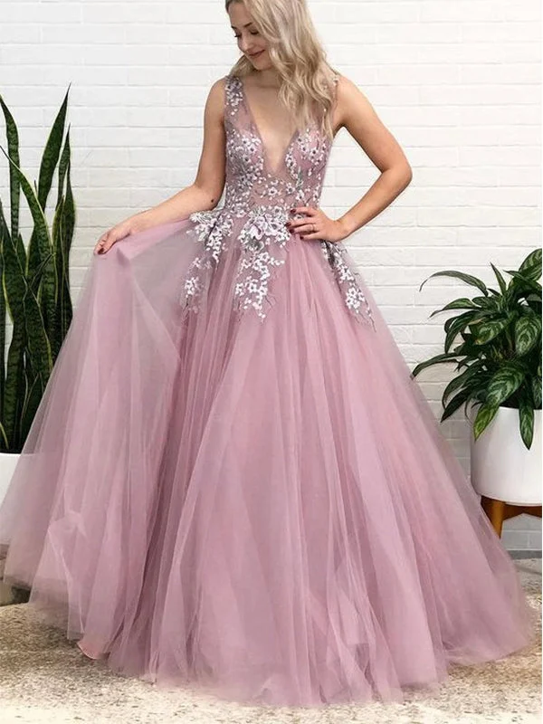 Best Deals Just for You!Best Deals Just for You!Charming A-line V-Neck Lace Tulle Fashion Formal Long Prom Dresses PD247 Best Deals Just for You!Best Deals Just for You!Charming A-line V-Neck Lace Tulle Fashion Formal Long Prom Dresses PD247