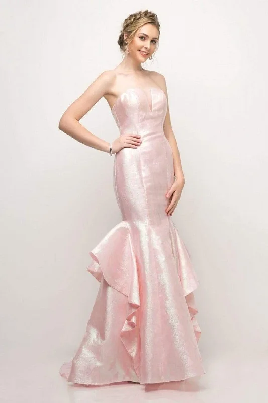 Grab Yours Before It’s Too Late!Grab Yours Before It’s Too Late!Cinderella Divine - A5033 Strapless Jacquard Layered Mermaid Gown Grab Yours Before It’s Too Late!Grab Yours Before It’s Too Late!Cinderella Divine - A5033 Strapless Jacquard Layered Mermaid Gown