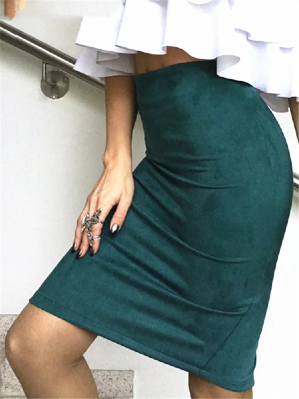 Hottest Discounts of the Year!Hottest Discounts of the Year!Amy Fashion - Multi Colors Korean Fashion Suede Midi Skirts Hottest Discounts of the Year!Hottest Discounts of the Year!Amy Fashion - Multi Colors Korean Fashion Suede Midi Skirts