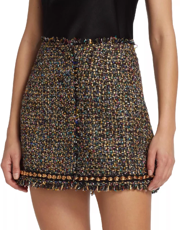 Shop Now and Save!Shop Now and Save!Confetti Tweed Odette Skirt In Black