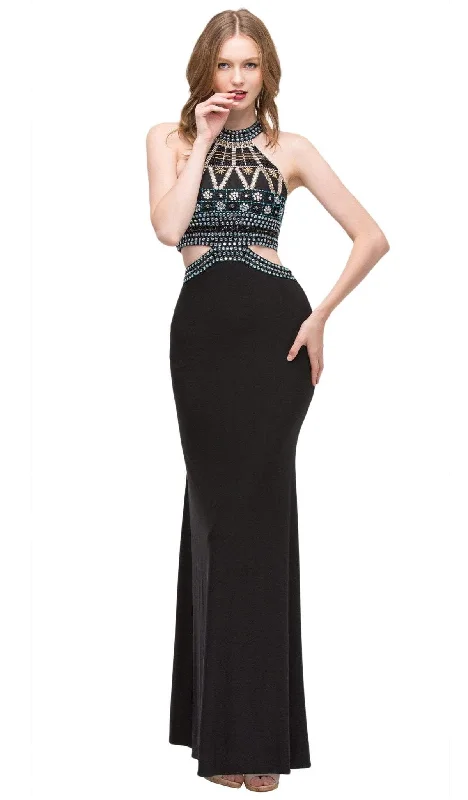Get It Before It’s Gone!Get It Before It’s Gone!Eureka Fashion - 4073 Sleeveless Beaded Halter Jersey Sheath Dress Get It Before It’s Gone!Get It Before It’s Gone!Eureka Fashion - 4073 Sleeveless Beaded Halter Jersey Sheath Dress