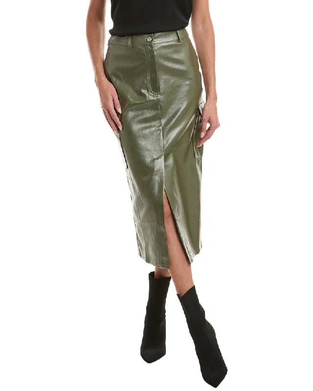 Your Discount is Waiting!Your Discount is Waiting!Gracia Shiny Denim Cargo Skirt