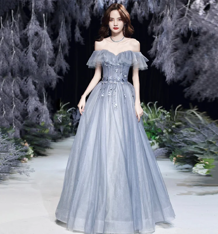Only a Few Left – Order Now!Only a Few Left – Order Now!GRAY TULLE LACE LONG A LINE PROM DRESS EVENING DRESS cg20384 Only a Few Left – Order Now!Only a Few Left – Order Now!GRAY TULLE LACE LONG A LINE PROM DRESS EVENING DRESS cg20384