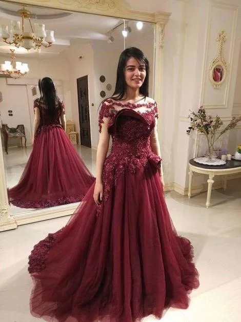 Hurry! While Supplies Last!Hurry! While Supplies Last!HIGH QUALITY BURGUNDY TULLE PROM DRESSES WITH APPLIQUES BEADED cg20348 Hurry! While Supplies Last!Hurry! While Supplies Last!HIGH QUALITY BURGUNDY TULLE PROM DRESSES WITH APPLIQUES BEADED cg20348