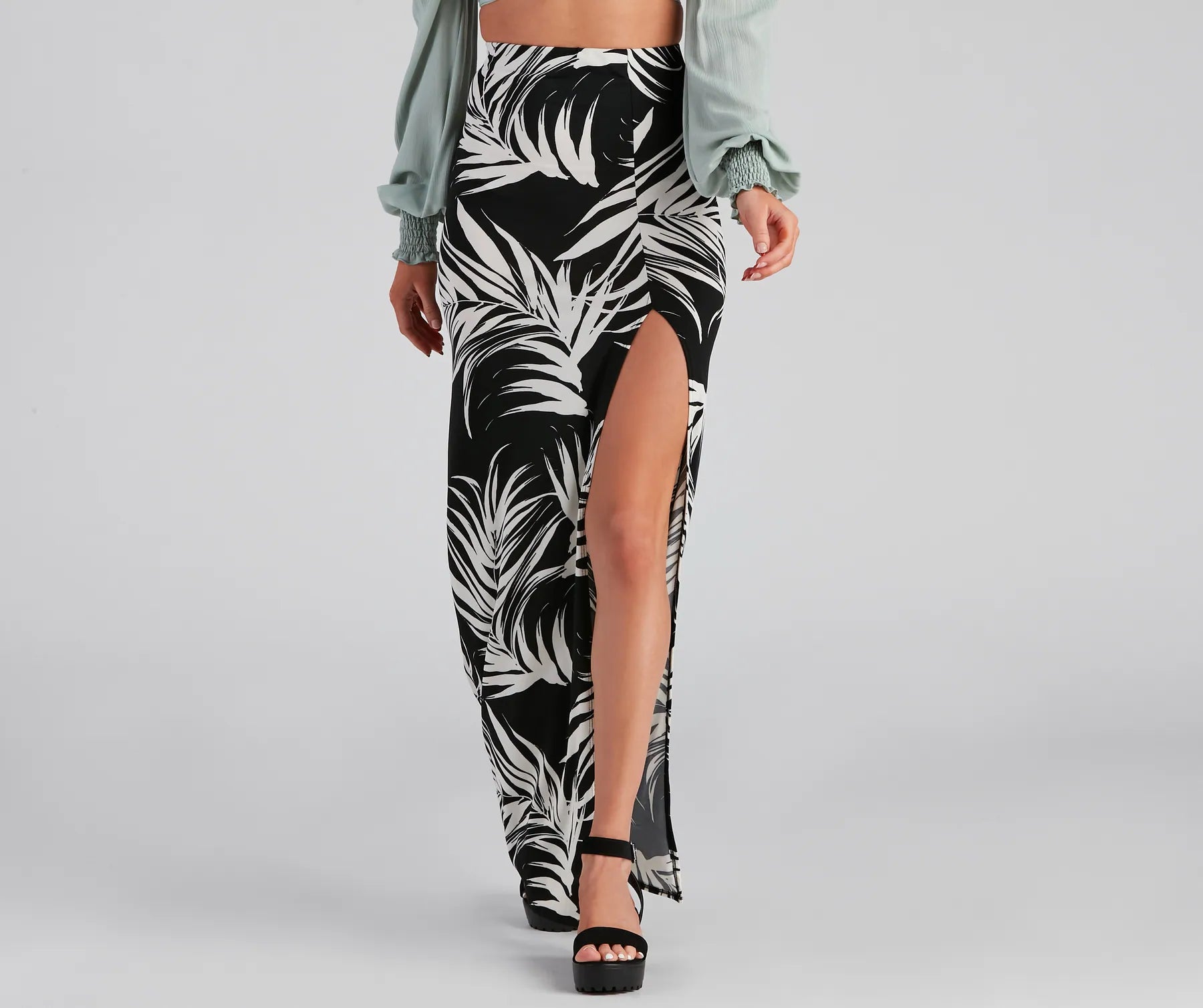 Your Favorite Items on Sale Now!Your Favorite Items on Sale Now!Hit The Tropics High Slit Maxi Skirt Your Favorite Items on Sale Now!Your Favorite Items on Sale Now!Hit The Tropics High Slit Maxi Skirt