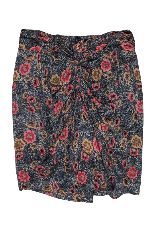 Buy More, Pay Less!Buy More, Pay Less!Isabel Marant Etolie - Red & Gold Floral Print Silk Blend Skirt Sz 8 Buy More, Pay Less!Buy More, Pay Less!Isabel Marant Etolie - Red & Gold Floral Print Silk Blend Skirt Sz 8