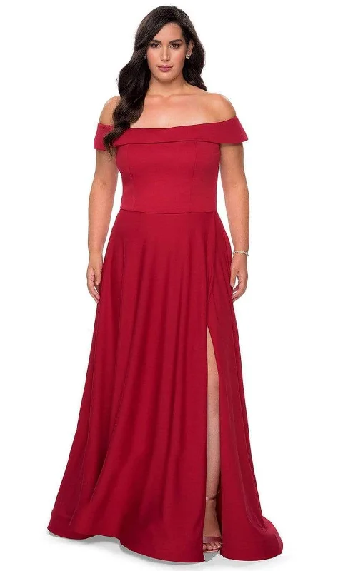 Hurry, Sale Ends Soon!Hurry, Sale Ends Soon!La Femme - Foldover Off Shoulder Evening Gown 29007SC Hurry, Sale Ends Soon!Hurry, Sale Ends Soon!La Femme - Foldover Off Shoulder Evening Gown 29007SC