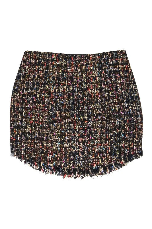 Shop More, Spend Less!Shop More, Spend Less!Lovers + Friends - Black Metallic Multi-Colored Tweed Mini Skirt Sz S Shop More, Spend Less!Shop More, Spend Less!Lovers + Friends - Black Metallic Multi-Colored Tweed Mini Skirt Sz S