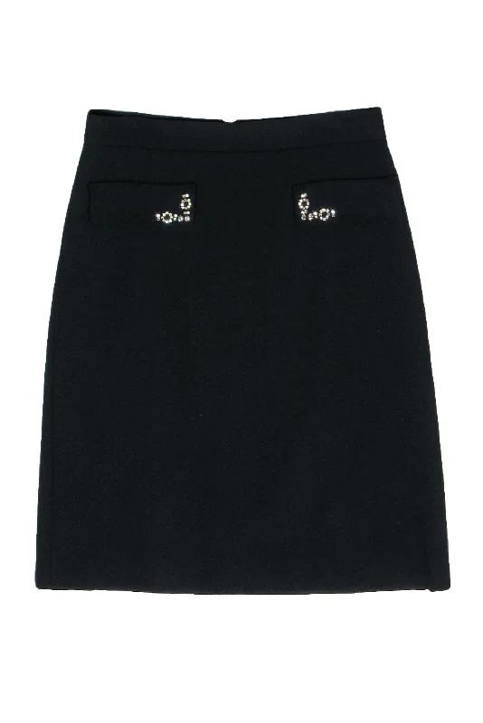 Get More, Spend Less – Shop Now!Get More, Spend Less – Shop Now!Max Mara - Black Midi Pencil Skirt w/ Bejeweled Pockets Sz 12 Get More, Spend Less – Shop Now!Get More, Spend Less – Shop Now!Max Mara - Black Midi Pencil Skirt w/ Bejeweled Pockets Sz 12
