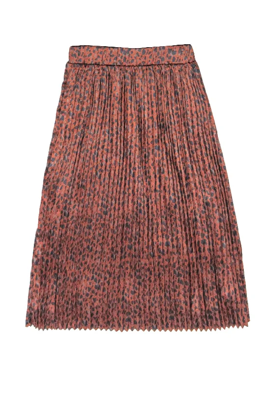 The Best Sale of the Year!The Best Sale of the Year!Numph - Orange & Grey Spotted Print Pleated Midi Skirt Sz L The Best Sale of the Year!The Best Sale of the Year!Numph - Orange & Grey Spotted Print Pleated Midi Skirt Sz L