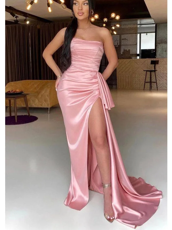 Your Favorite Items on Sale Now!Pink Mermaid Sexy Unique Elegant Black Girls Slay Elegant Evening Modest Long Prom Dresses PD486