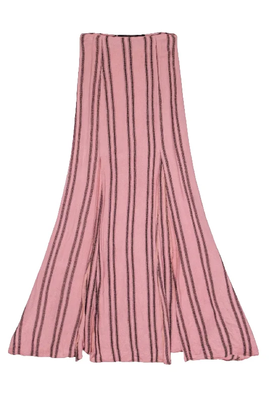 Flash Sale – Act Fast!Flash Sale – Act Fast!Reformation - Rose Pink “M” Slit Skirt w/ Black Stripes Sz XS Flash Sale – Act Fast!Flash Sale – Act Fast!Reformation - Rose Pink “M” Slit Skirt w/ Black Stripes Sz XS