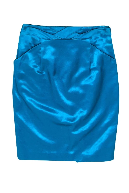 Best Deals Just for You!Best Deals Just for You!Reiss - Bright Blue Satin Pencil Skirt w/ Pockets Sz 2 Best Deals Just for You!Best Deals Just for You!Reiss - Bright Blue Satin Pencil Skirt w/ Pockets Sz 2
