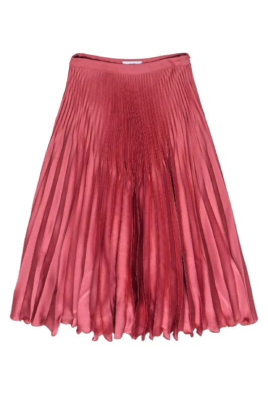 Only a Few Left – Order Now!Only a Few Left – Order Now!Reiss - Mauve Pink Satin Pleated Midi Skirt Sz 6 Only a Few Left – Order Now!Only a Few Left – Order Now!Reiss - Mauve Pink Satin Pleated Midi Skirt Sz 6