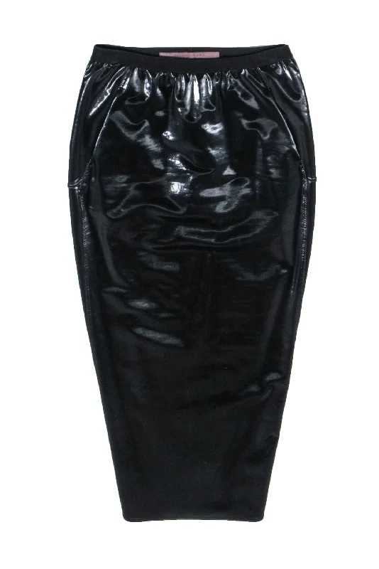 Save Like Never Before!Save Like Never Before!Rick Owens - Black Patent Leather Midi Skirt Sz 4 Save Like Never Before!Save Like Never Before!Rick Owens - Black Patent Leather Midi Skirt Sz 4
