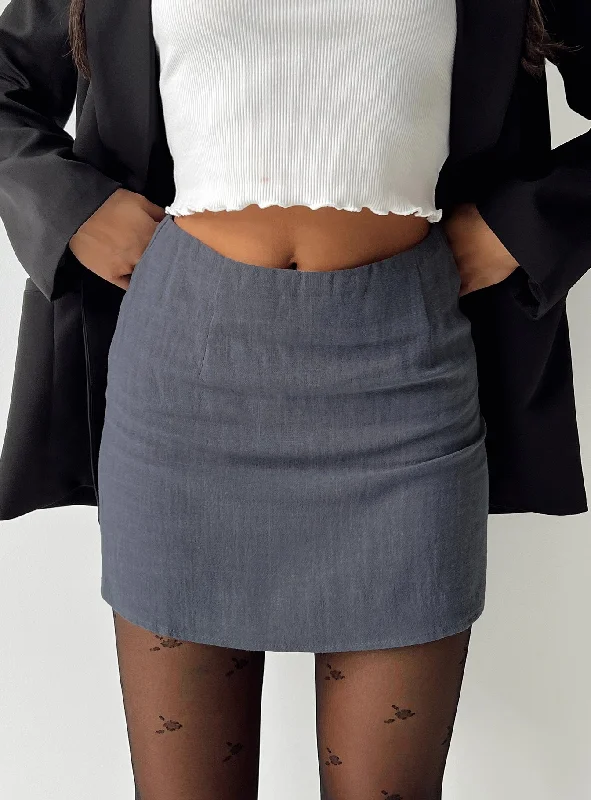 Score Big Savings Today!Score Big Savings Today!Selby Mini Skirt Grey