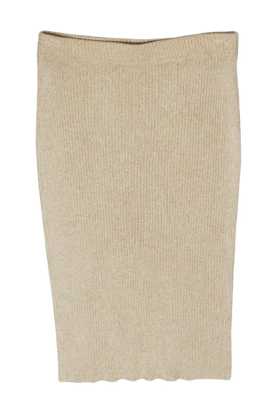 New Discounts Just Dropped!New Discounts Just Dropped!St. John - Gold Metallic Ribbed Knit Skirt Sz 6 New Discounts Just Dropped!New Discounts Just Dropped!St. John - Gold Metallic Ribbed Knit Skirt Sz 6