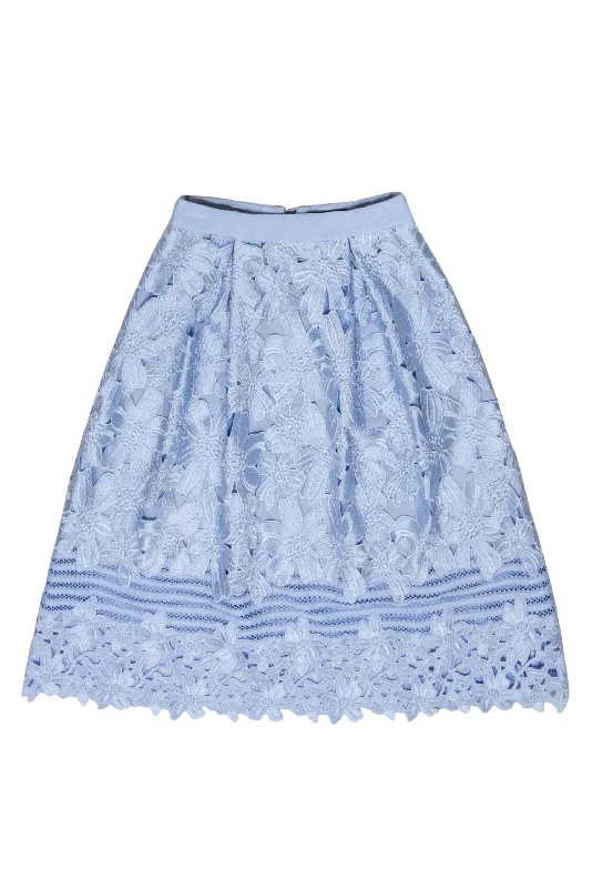 Amazing Prices You Can’t Resist!Amazing Prices You Can’t Resist!Ted Baker - Light Blue Floral Eyelet Lace Skirt Sz 2 Amazing Prices You Can’t Resist!Amazing Prices You Can’t Resist!Ted Baker - Light Blue Floral Eyelet Lace Skirt Sz 2