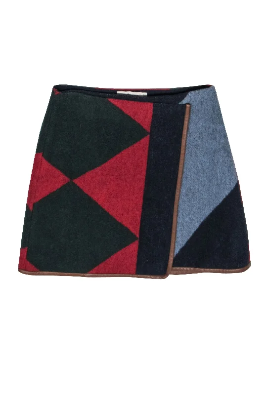 The Best Sale of the Year!The Best Sale of the Year!Tory Burch - Red, Green, & Navy Color Block Wool Skirt Sz 2 The Best Sale of the Year!The Best Sale of the Year!Tory Burch - Red, Green, & Navy Color Block Wool Skirt Sz 2