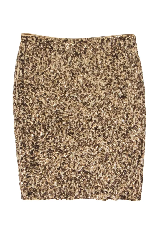 Enjoy Huge Discounts Now!Enjoy Huge Discounts Now!Vince - Gold Sequin Skirt Sz 8