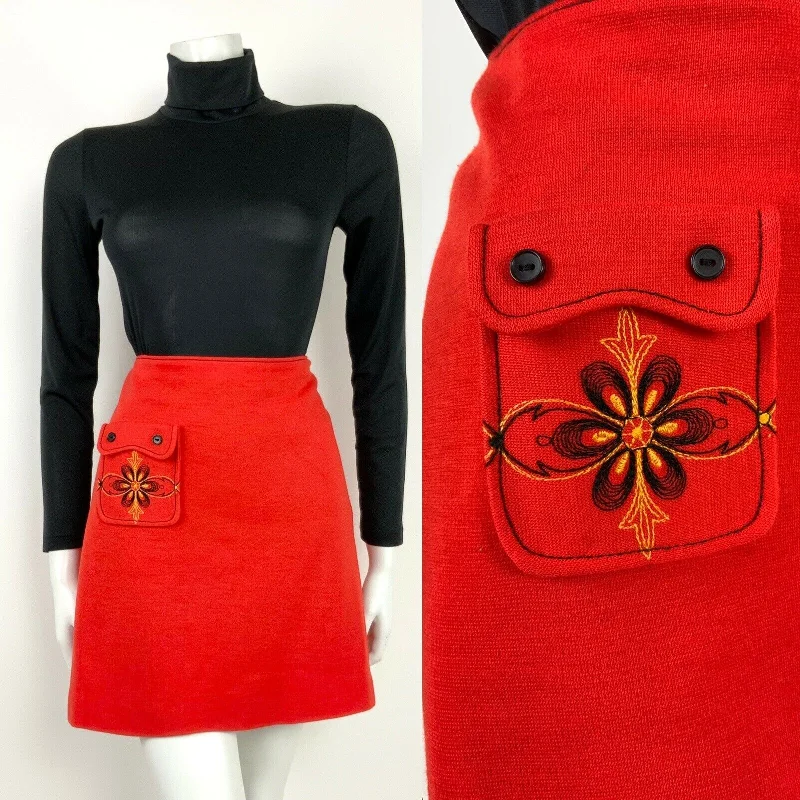 Your Favorite Items on Sale Now!Your Favorite Items on Sale Now!VTG 60s 70s FOLK ORANGE RED YELLOW BLACK EMBROIDERED FLORAL A-LINE SKIRT 8 Your Favorite Items on Sale Now!Your Favorite Items on Sale Now!VTG 60s 70s FOLK ORANGE RED YELLOW BLACK EMBROIDERED FLORAL A-LINE SKIRT 8