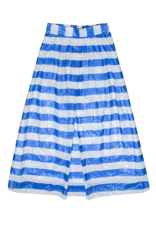 Biggest Sale of the Season!Biggest Sale of the Season!Whit - White & Blue Stripe Maxi Skirt Sz 0 Biggest Sale of the Season!Biggest Sale of the Season!Whit - White & Blue Stripe Maxi Skirt Sz 0