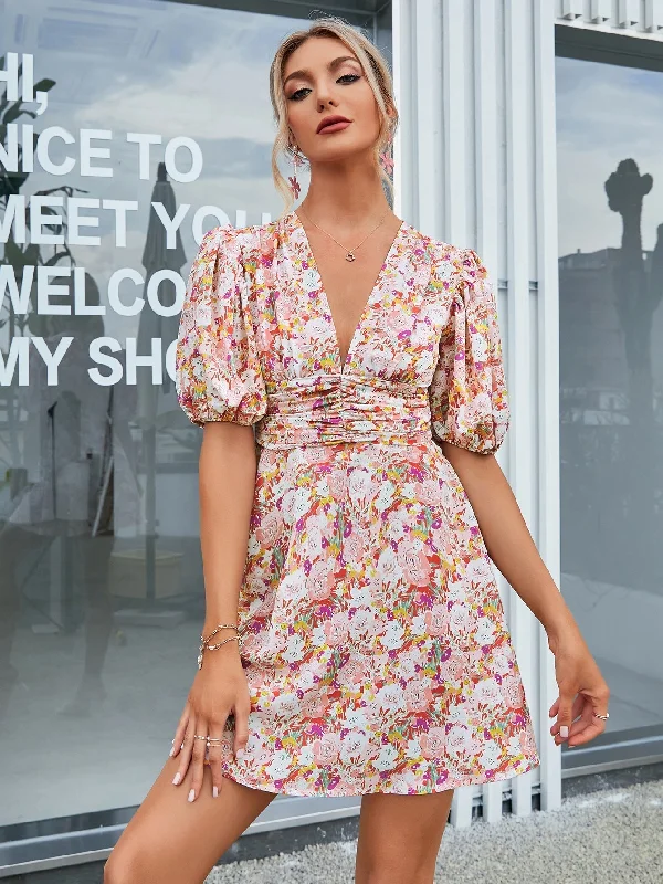The Sale You’ve Been Waiting For!The Sale You’ve Been Waiting For!KittenAlarm - Allover Floral Print Puff Sleeve V neck Dress The Sale You’ve Been Waiting For!The Sale You’ve Been Waiting For!KittenAlarm - Allover Floral Print Puff Sleeve V neck Dress