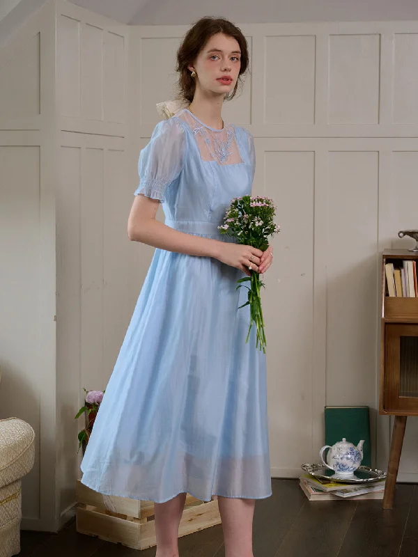 Flash Sale – Act Fast!Flash Sale – Act Fast!Ariella Round Neck Mesh Embroidered Puff Sleeve Dress- Light Blue Flash Sale – Act Fast!Flash Sale – Act Fast!Ariella Round Neck Mesh Embroidered Puff Sleeve Dress- Light Blue