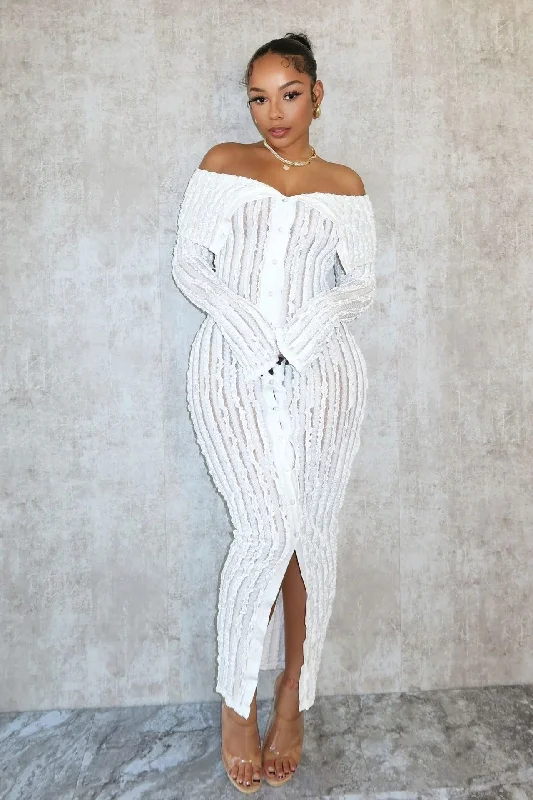 Exclusive Offers You’ll Love!Exclusive Offers You’ll Love!Fashionable and Elegant One line Neck Sexy Wrapped Hip Skirt Design with Wave Pattern Long sleeved Dress Exclusive Offers You’ll Love!Exclusive Offers You’ll Love!Fashionable and Elegant One line Neck Sexy Wrapped Hip Skirt Design with Wave Pattern Long sleeved Dress