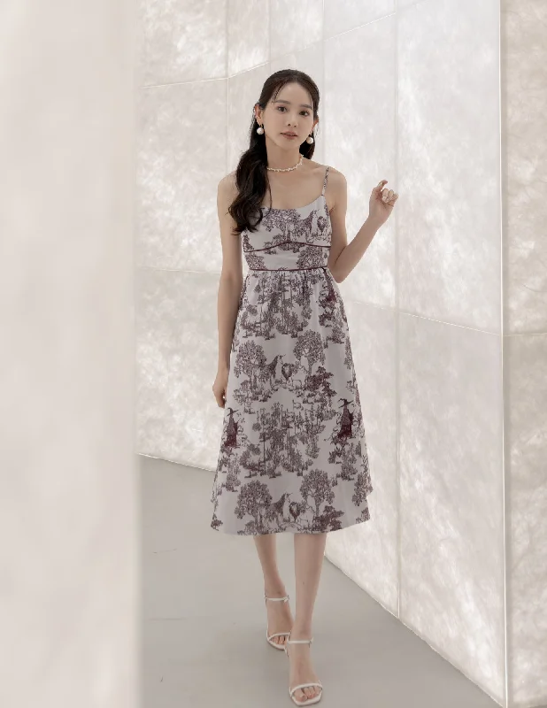 Flash Sale – Act Fast!Flash Sale – Act Fast!Sera Jacquard Dress in Maroon