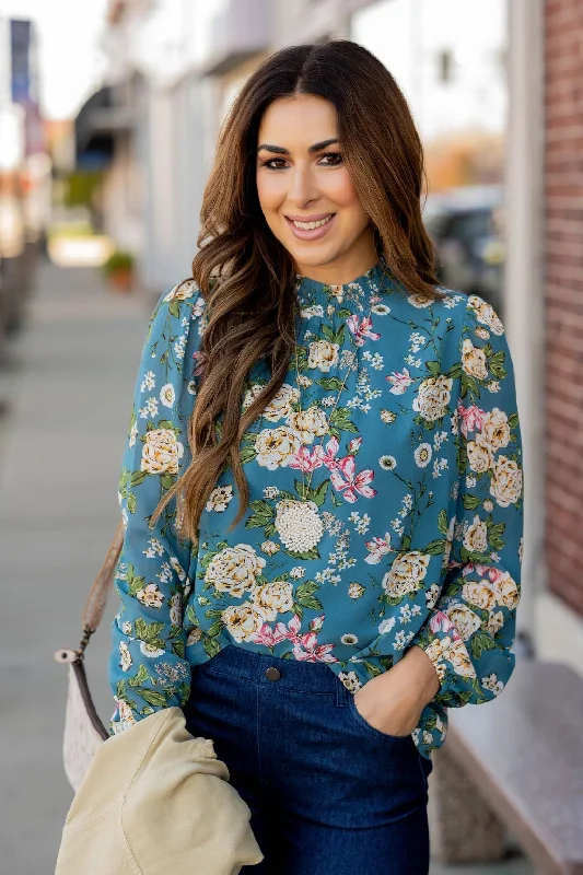 Your Wallet Will Thank You!Your Wallet Will Thank You!Blossoming Buds Sheer Sleeve Blouse