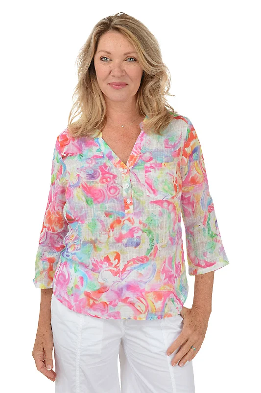 Price Drop Alert!Price Drop Alert!Soft Focus High-Low Gauze Blouse