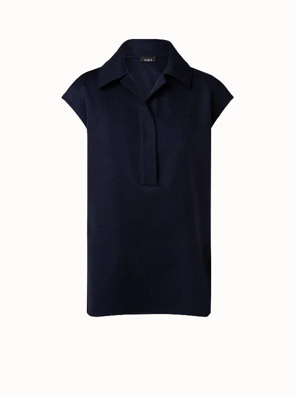 Special Discounts Inside!Special Discounts Inside!Cashmere Double-Face Tunic Blouse