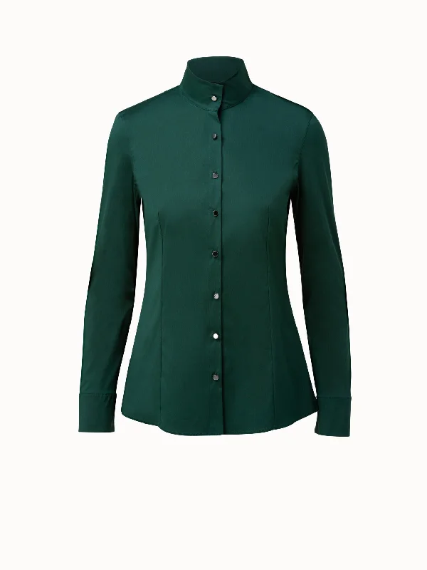 Flash Sale – Act Fast!Flash Sale – Act Fast!Cotton Stretch Poplin Blouse